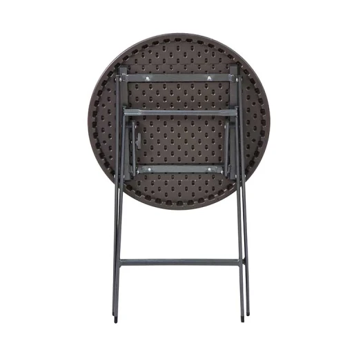 Popular outdoor folding round shape hdpe plastic chair and tables