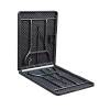 Rattan design 6' hdpe plastic outdoor folding 1 table and 2 benches
