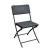 Cheap black outdoor 6' HDPE plastic outdoor folding 1 table and 6 chairs