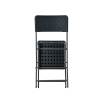 Cheap black outdoor 6' HDPE plastic outdoor folding 1 table and 6 chairs