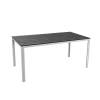 Comfortable metal legs plastic hdpe blowing mold table chair set with wooden look