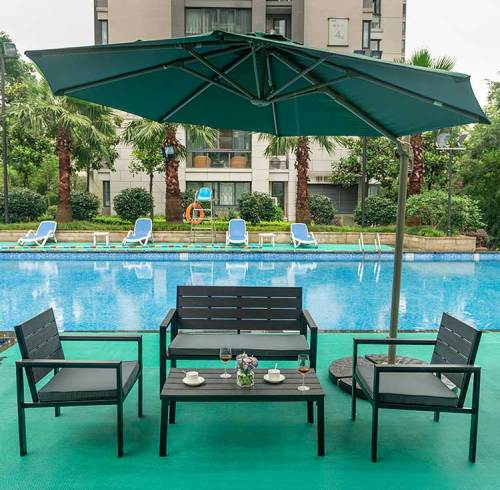 4 in 1 Garden sofa hdpe table cheap for garden party/picnic