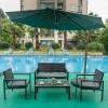 4 in 1 Garden sofa hdpe table cheap for garden party/picnic