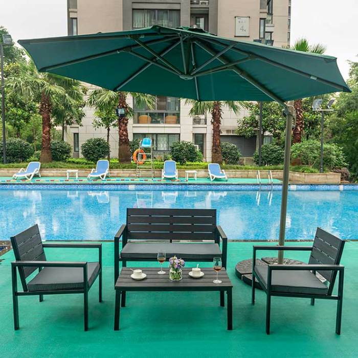 4 in 1 Garden sofa hdpe table cheap for garden party/picnic