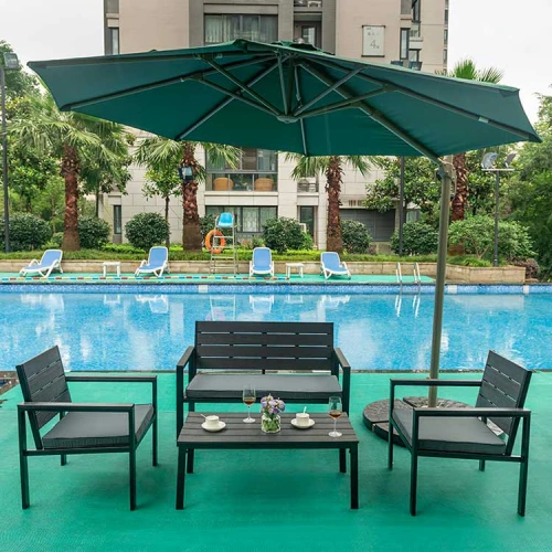 4 in 1 Garden sofa hdpe table cheap for garden party/picnic