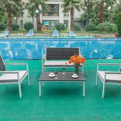 4 in 1 Garden sofa hdpe table cheap for garden party/picnic