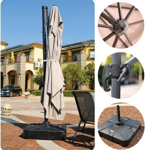 Garden patio parasol aluminum luxury  resort advertising sun beach umbrella outdoor