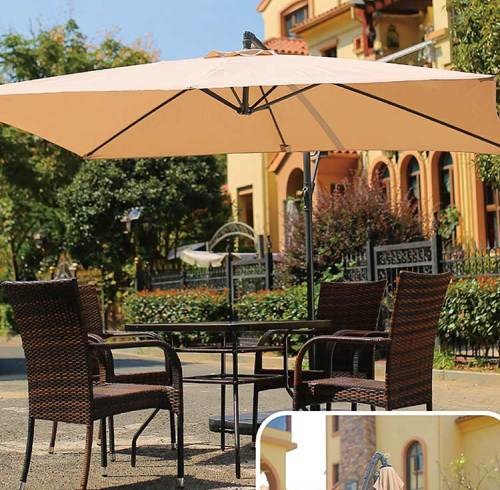 Patio beach waterproof material outdoor furniture parasol
