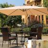 Patio beach waterproof material outdoor furniture parasol