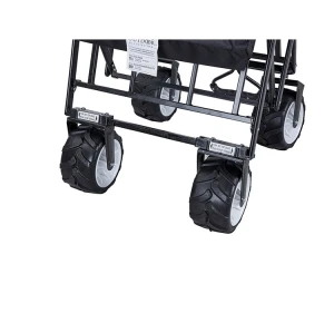 D-shaped Handle Garden Camping Outdoor Beach Folding Wagon-Cloudyoutdoor