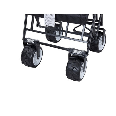 D-shaped Handle Garden Camping Outdoor Beach Folding Wagon-Cloudyoutdoor
