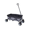 Garden Collapsible Multi-functional Folding Wagon Four-wheels with Solid Metal Frame-Cloudyoutdoor