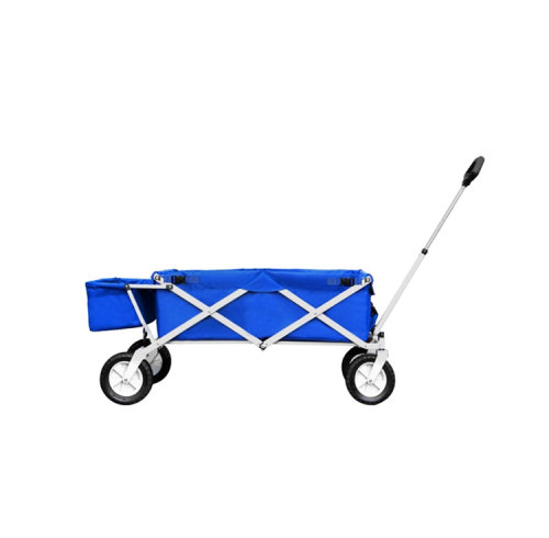 D Shaped Handle Outdoor Folding Beach Wagon with Extra Bag-Cloudyoutdoor