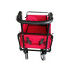 Large Capacity Metal Frame Beach Wagon Folding 4 Wheel Hand Push Cart-Cloudyoutdoor