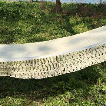 2020 portable camping hammock swings canvas hammock with stick