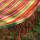 Cotton patio garden hammock swing chair hanging with wooden sticks