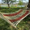 Travel camping hiking trip outdoor/indoor lightweight rope net hammock