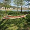 Travel camping hiking trip outdoor/indoor lightweight rope net hammock