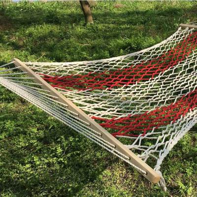 Travel camping hiking trip outdoor/indoor lightweight rope net hammock