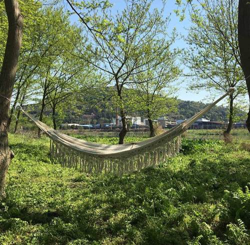 Wholesale custom thickness outdoor safety amazon net hammock