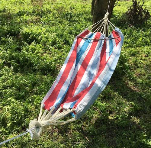 Outdoor parachute cloth field camping tent garden camping swing hanging bed