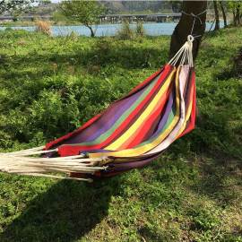 Outdoor camping garden cotton tree hammock swings seat custom