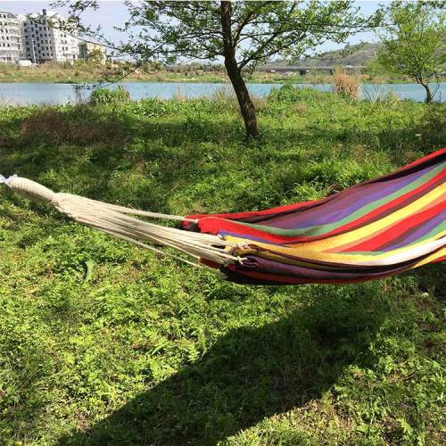 Outdoor camping garden cotton tree hammock swings seat custom