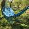 High quality blue kids lightweight and portable outdoor camping hammock