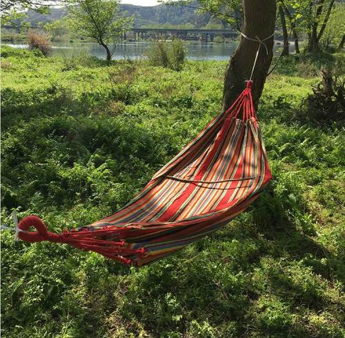 Travel portable camping fabric outdoor hammock bed swing garden
