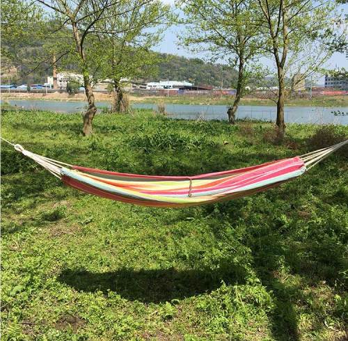 Garden swing survival 50% cotton 50%polyester tree hammock swing chair