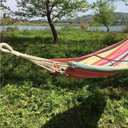 Garden swing survival 50% cotton 50%polyester tree hammock swing chair