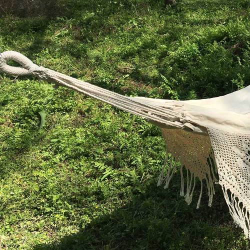 White custom portable folding camping hammock outdoor 2020 with net