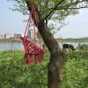 Red cotton kid garden beach hanging chair indoor hammock