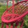 Red cotton kid garden beach hanging chair indoor hammock
