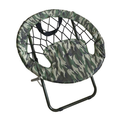 Bungee Lazy Balcony Folding Saucer Chair-Cloudyoutdoor