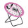 Durable Single Folding Saucer Bungee Chair Pink/Purple Zebra Print-Cloudyoutdoor