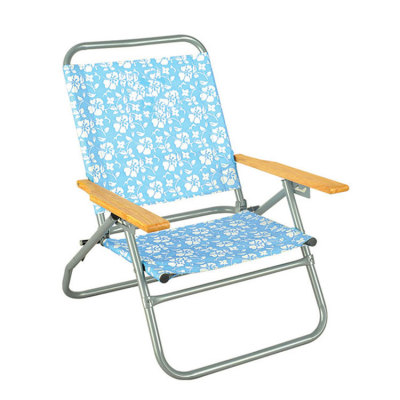 Small Solid Sun Folding Beach Chair with PE Coated-Cloudyoutdoor