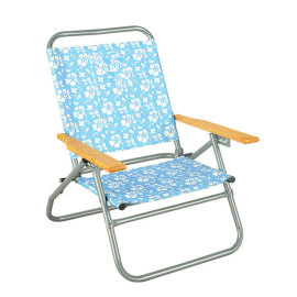 Small Solid Sun Folding Beach Chair with PE Coated-Cloudyoutdoor