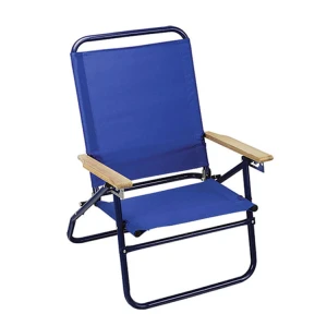 Small Solid Sun Folding Beach Chair with PE Coated-Cloudyoutdoor