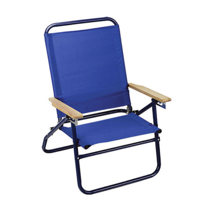 Small Solid Sun Folding Beach Chair with PE Coated-Cloudyoutdoor