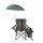 Folding Beach Camp Chair with Adjustable Canopy and Cooler Bag-Cloudyoutdoor