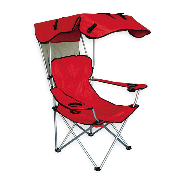 Custom Portable Folding Picnic Chair with Canopy for Camping Beach-Cloudyoudoor