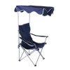 Custom Portable Folding Picnic Chair with Canopy for Camping Beach-Cloudyoudoor