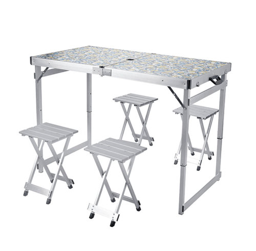 Folding Dining Table Set Picnic Table and Chairs for Camping-Cloudyoutdoor