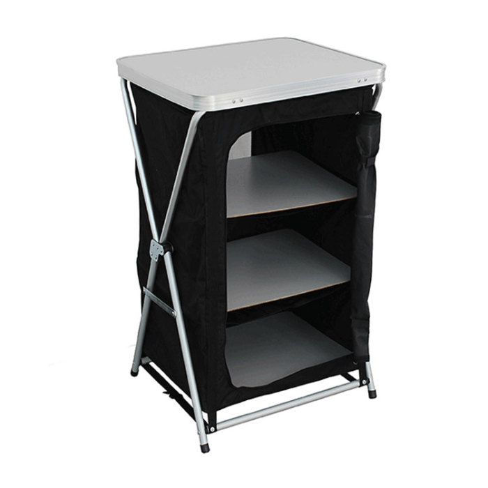 Best Selling Three Layer alu Camping Outdoor Cupboard Wardrobe Cabinet-Cloudyoutdoor