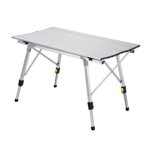 Aluminum Folding Picnic Table Telescopic Table Legs for Travel-Cloudyoutdoor