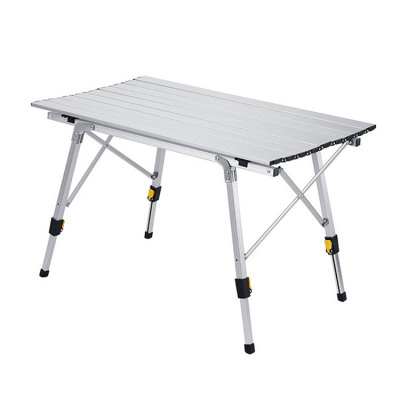 Aluminum Folding Picnic Table Telescopic Table Legs for Travel-Cloudyoutdoor