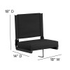 Folding Stadium Bleacher Seat Chairs with Hook-Cloudyoutdoor