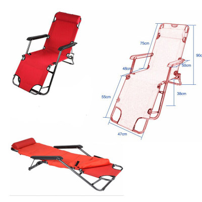 Folding Bed Reclining Lounge Patio Chair for Camping, Swimming Pool,Home-Cloudyoutdoor