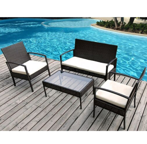Good quality outdoor furniture heavy duty sofa table set for small balcony
